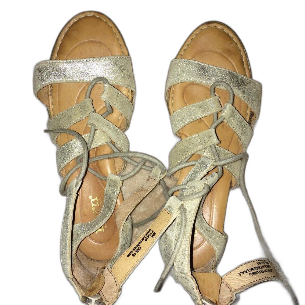 Born Glitter Fancy Dress Strappy Sandals Size 8M
